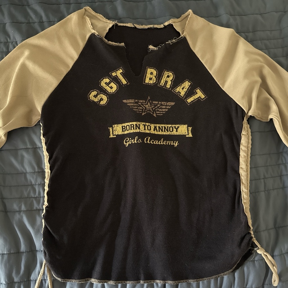 Kids Black and Tan Long Sleeve Shirt
